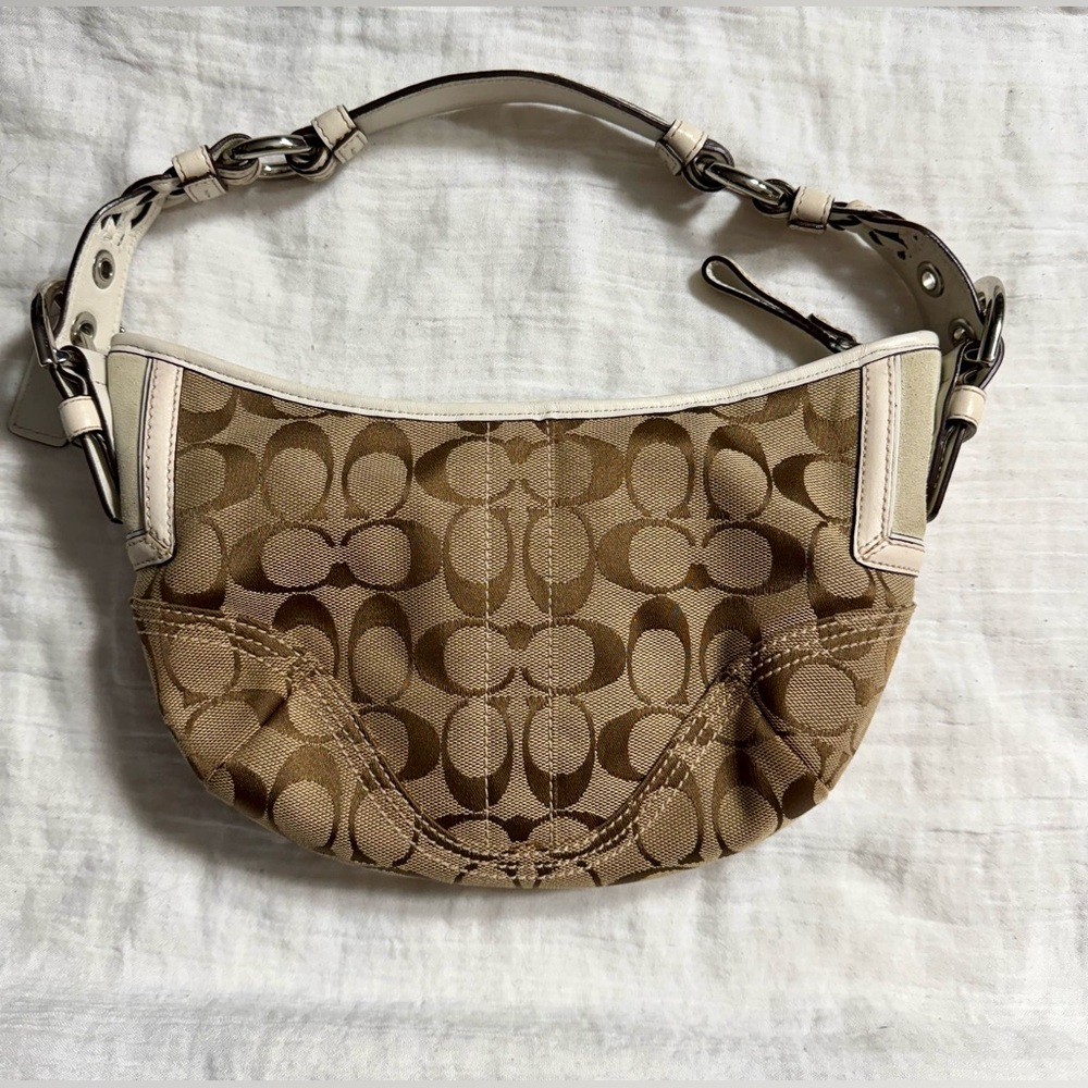 Coach Vintage Y2K Brown & Beige Mini Soho hobo bag‎